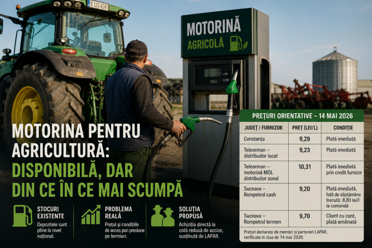 Motorina, disponibilă dar impredictibilă pentru fermierii români