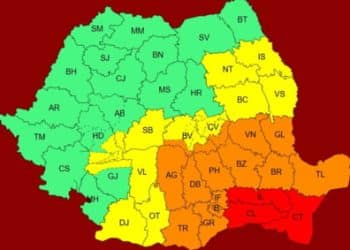România, lovită de un nou ciclon: Cod Roșu de ploi torențiale în Constanța, Călărași și Ialomița. Școlile din județul Constanța se închid