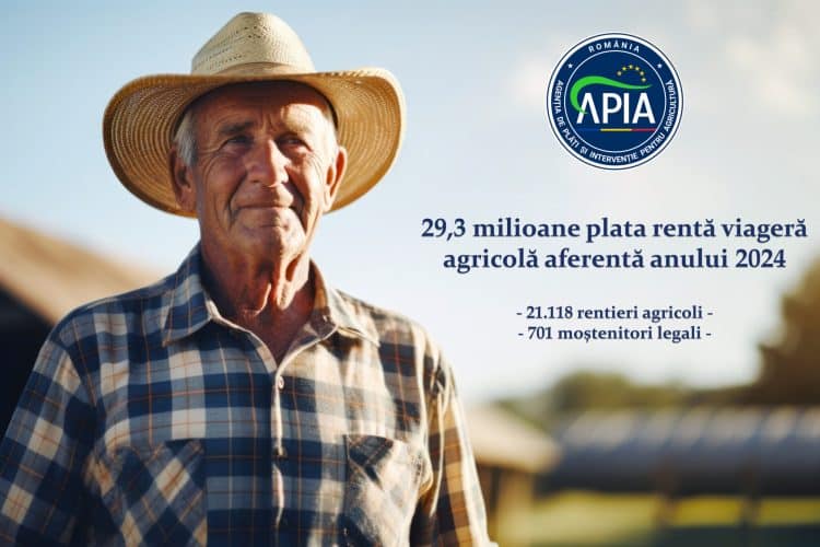 APIA a autorizat peste 29 de milioane de lei pentru renta viageră agricolă 2024 – Vezi cine poate primi banii