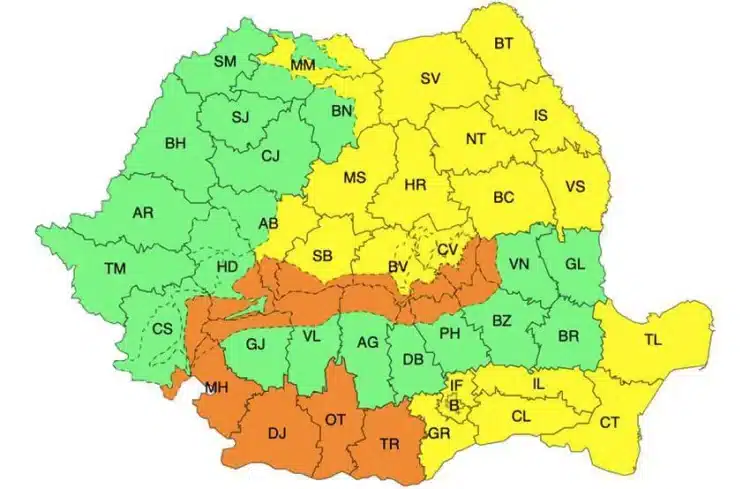 Iarna își intră în drepturi: ninsori, viscol și ger în mare parte din țară. Cod galben și portocaliu de vreme severă