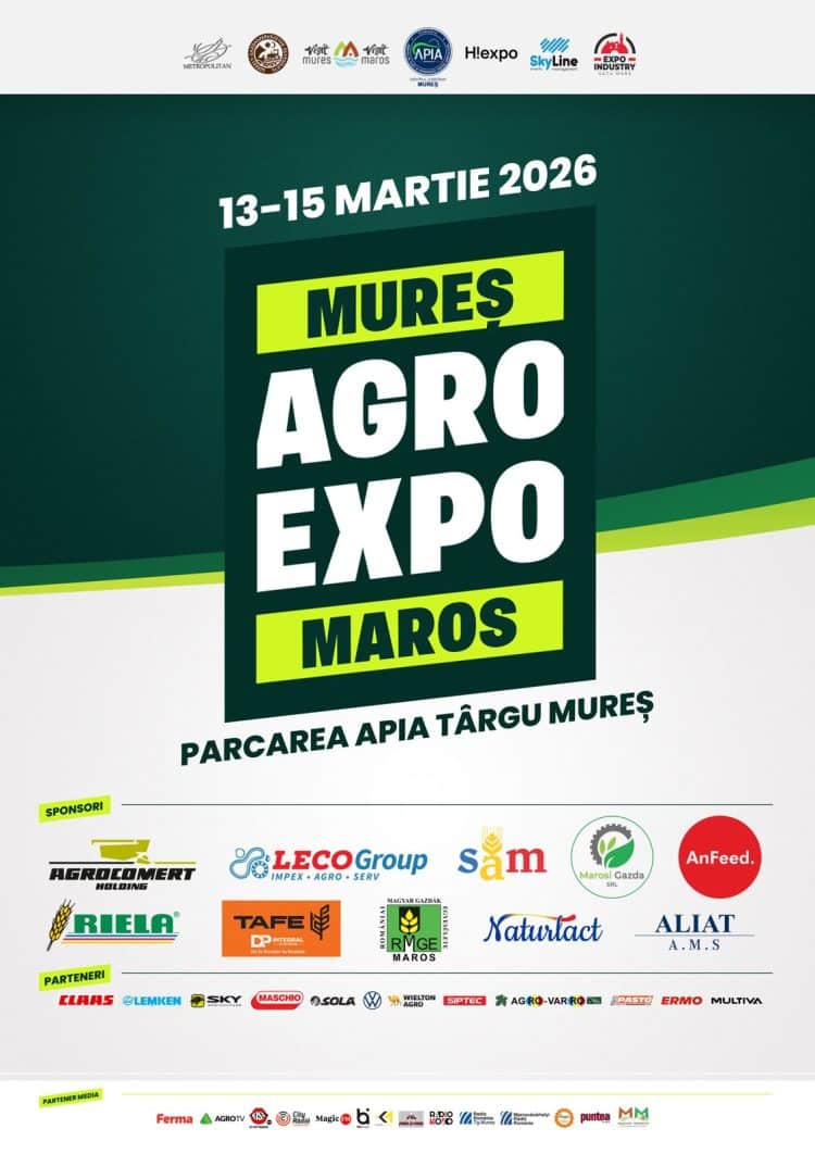 Nu rata Mureș Agro Expo 2026, evenimentul agricol al primăverii