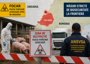 Alertă la granița României după un focar de pestă porcină africană în Ungaria, autoritățile pregătesc măsuri extinse