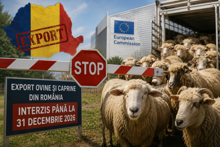 Lovitură pentru sectorul ovin românesc, exporturile către țările terțe rămân interzise până la 31 decembrie 2026